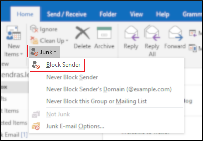sonicwall outlook junk button for mac